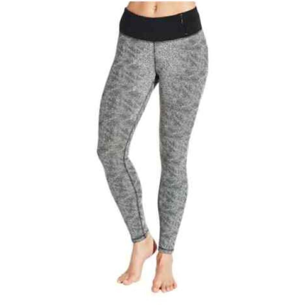 Calia Black‎ & White Printed Full Length Athletic Leggings XS